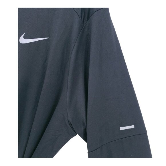 NWT Nike Dri-FIT Element Crew Black Running Long Sleeve Top Thumboles - Picture 4 of 13